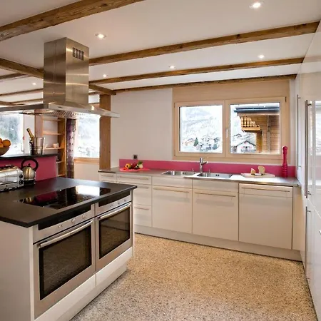 Panorama Chalet With Views To The Glaciers And The Dom Ferienhaus Saas-Fee